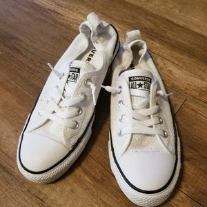 White Converse All Star deck shoes